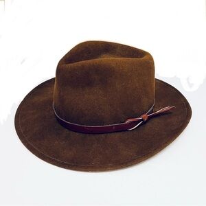 Dorfman Pacific Wool Felt Hat Outback Cowboy Made in USA Indiana Jones